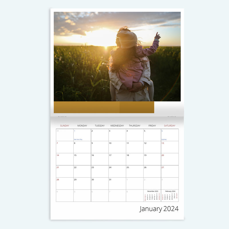 Same-Day Folded Calendar