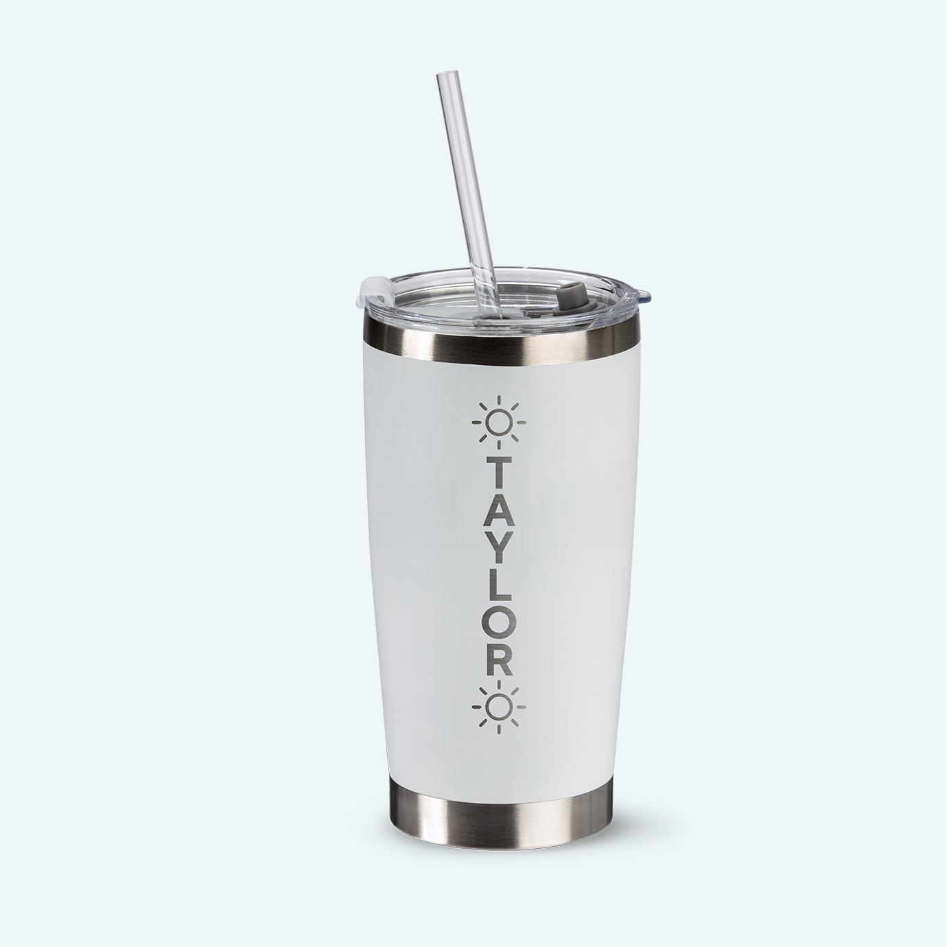 Coffee Tumbler with Straw 20z 4