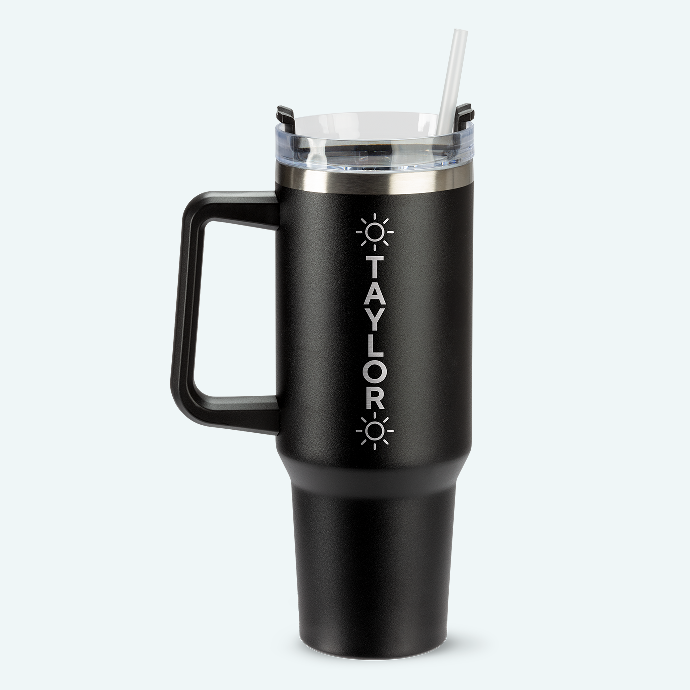 Travel Mug with Handle and Straw 40oz 1