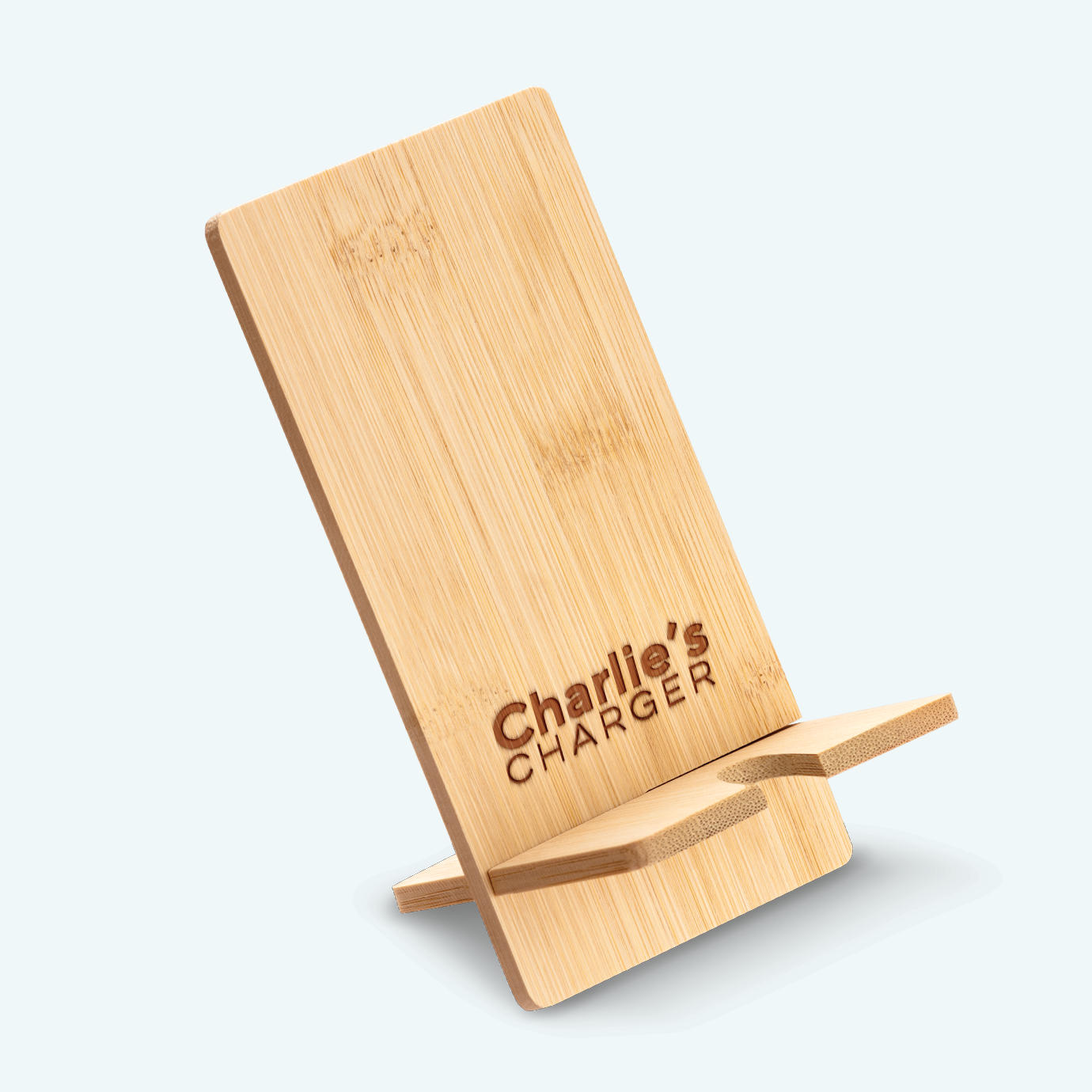 Support pour téléphone en bambou 3