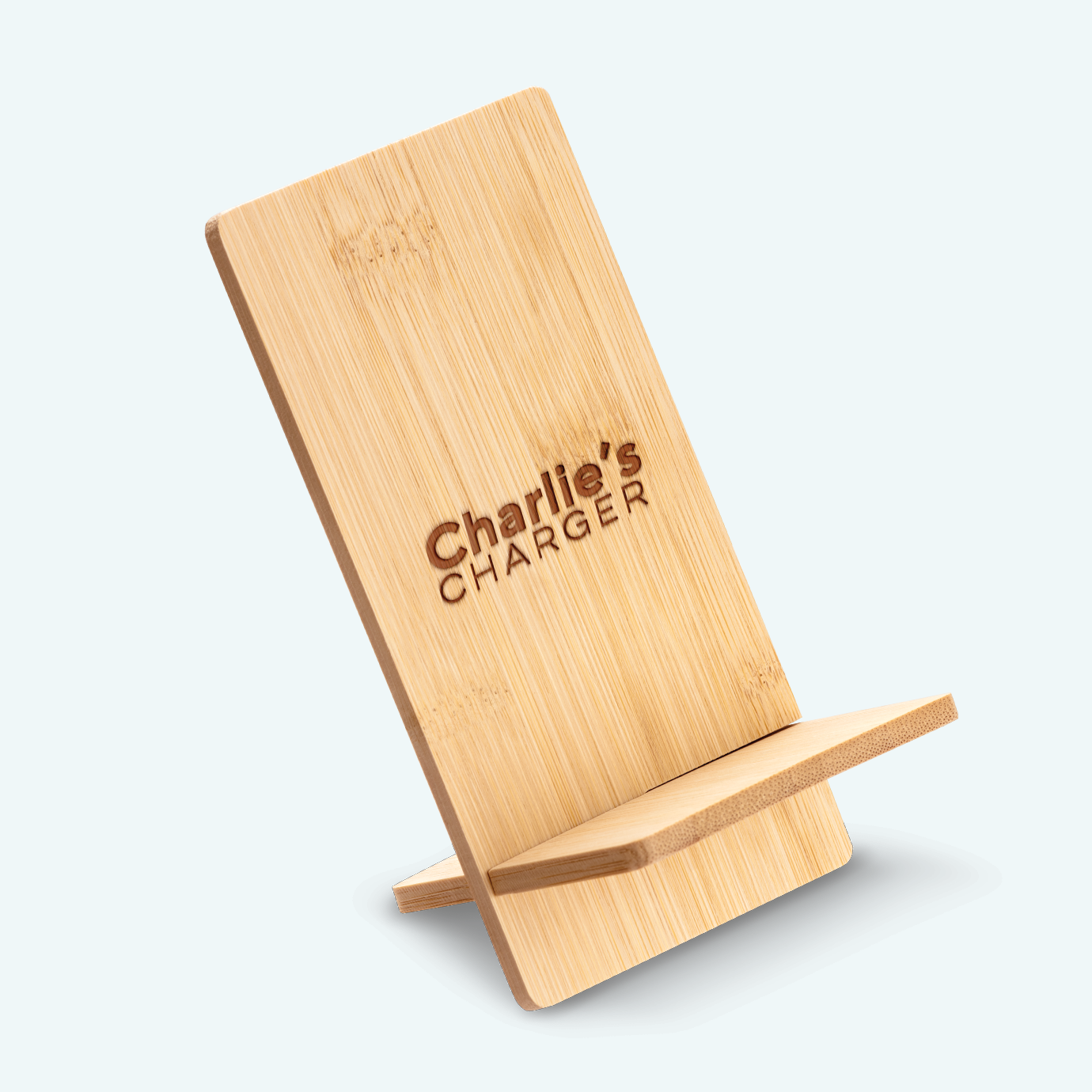 Bamboo Phone Stand 2