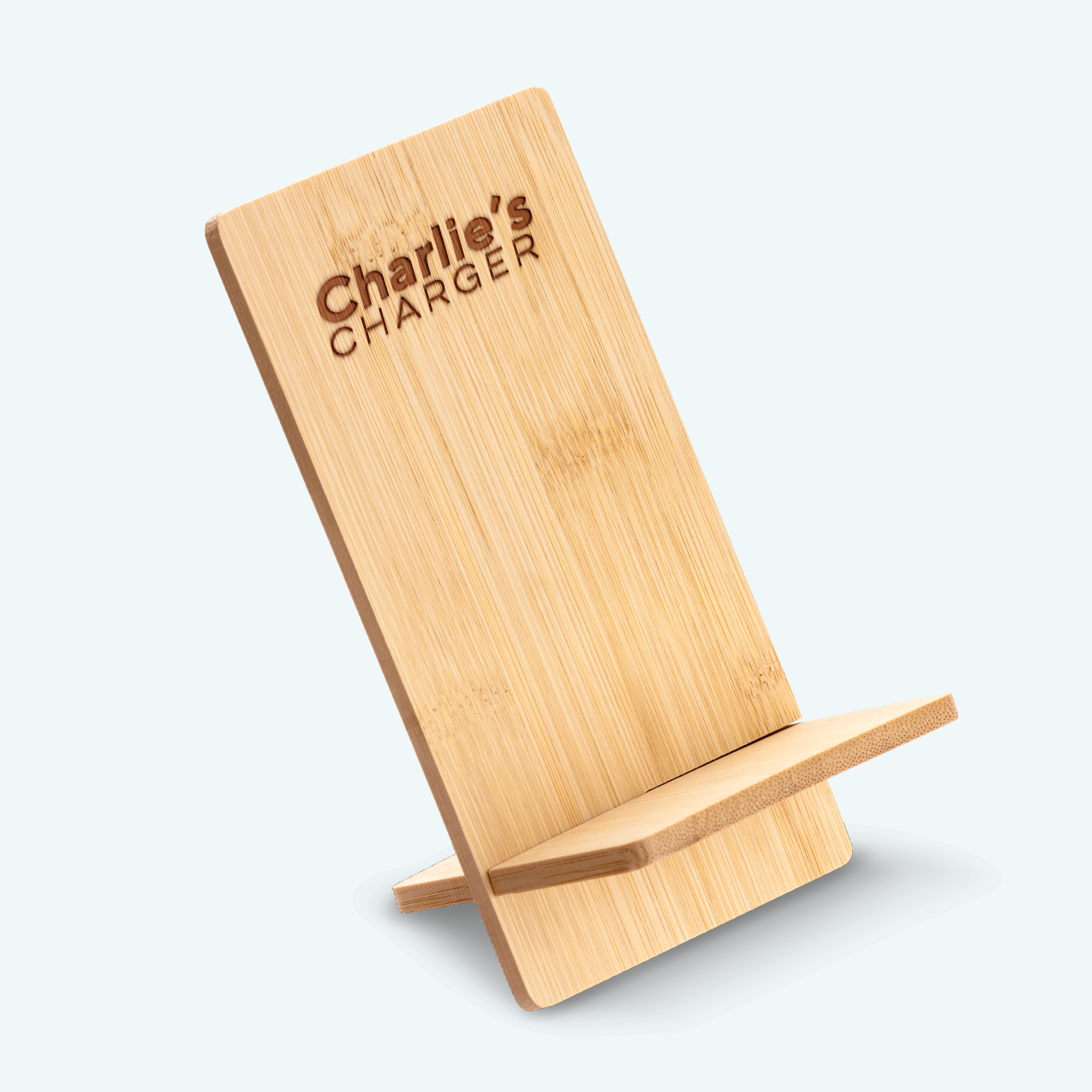 Bamboo Phone Stand 1