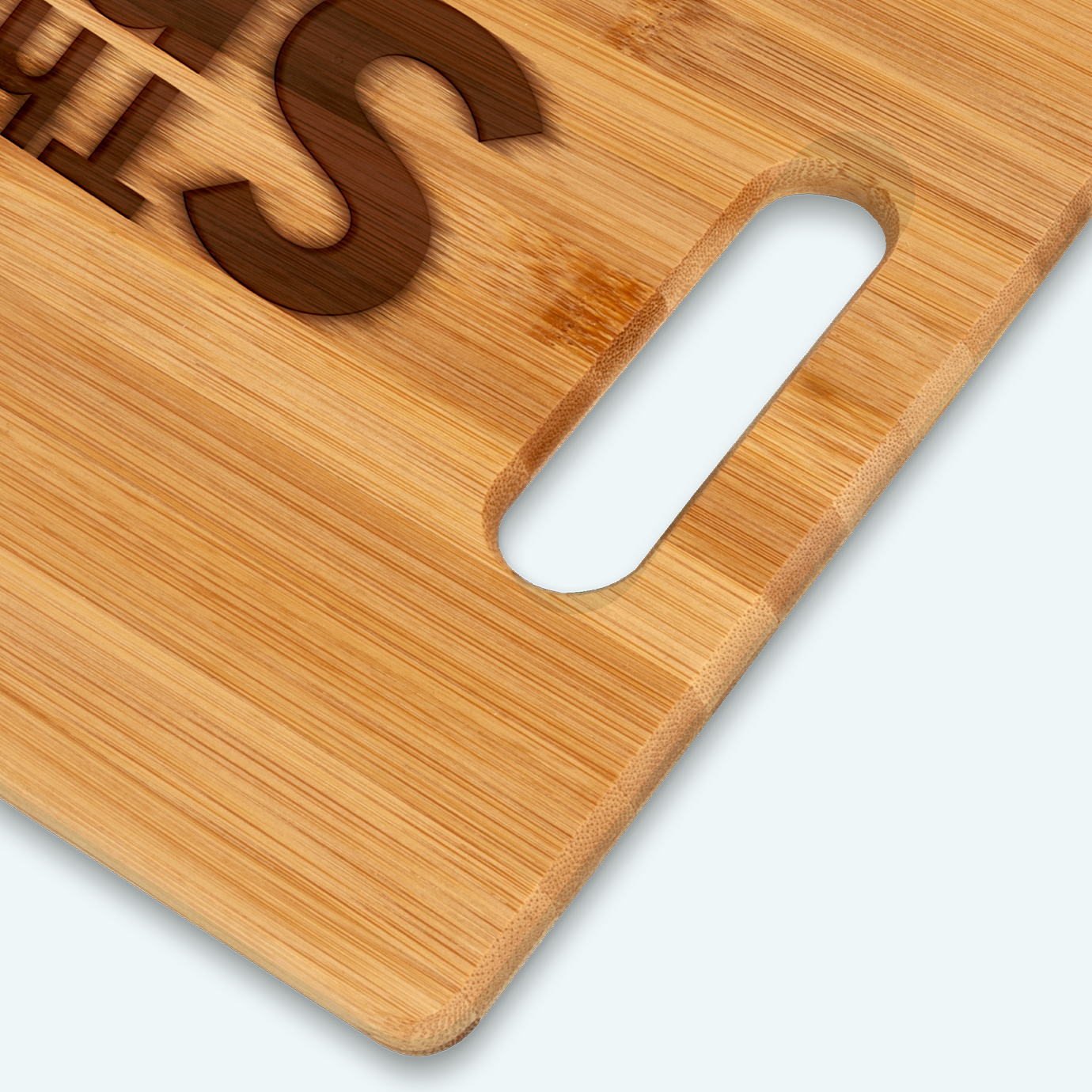 Bamboo Cutting Board with Handle 2