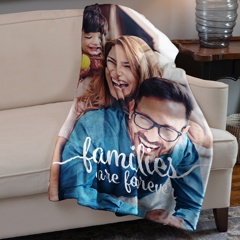 Plush Fleece Blanket Staples Printing