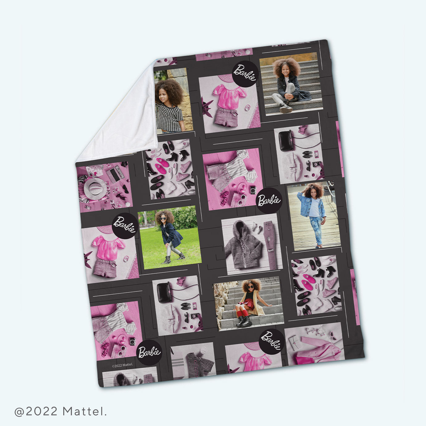 Barbie Swingin Nostalgia Tapestry Throw Blanket Northwest Company 48 x 60  READ