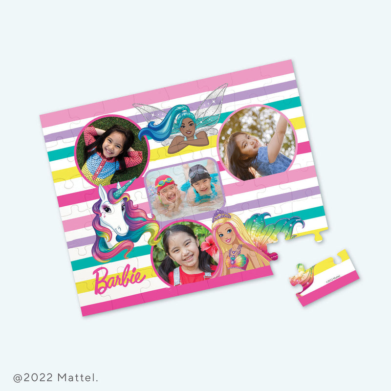 Photo Gifts- Barbie Striped Puzzle